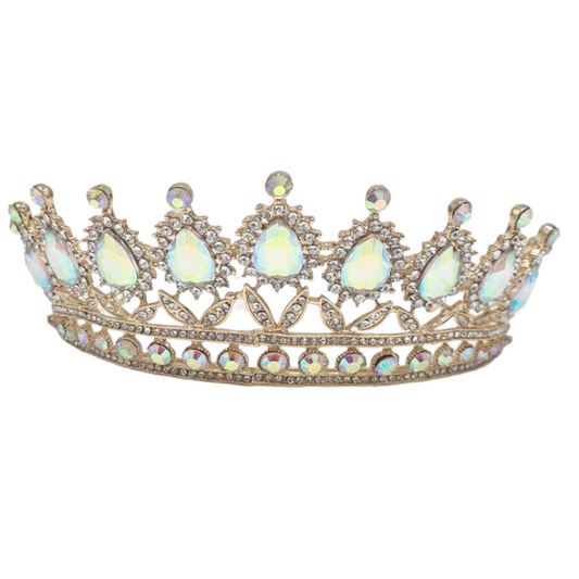 Gold Rhinestone Tiara