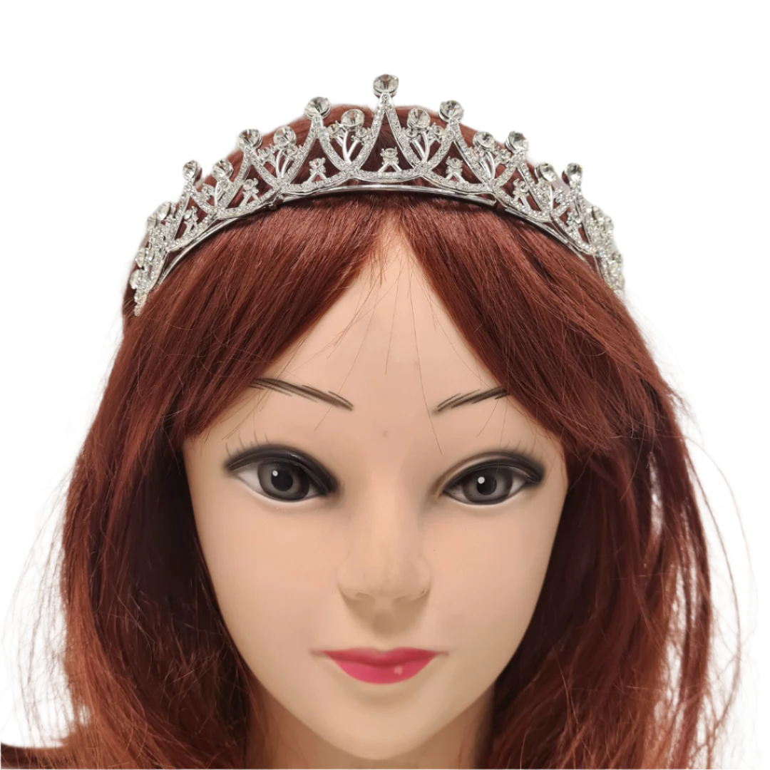 Silver Sparkling Rhinestone Tiara