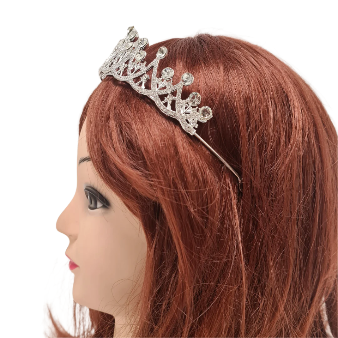 Silver Sparkling Rhinestone Tiara