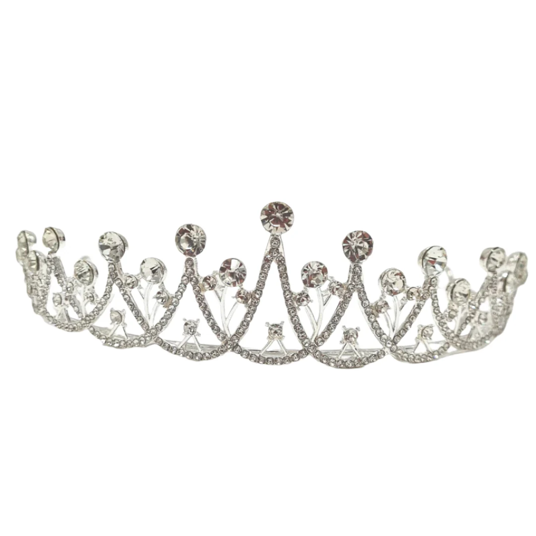 Silver Sparkling Rhinestone Tiara