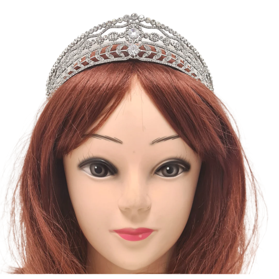 Silver Rhinestone Tiara