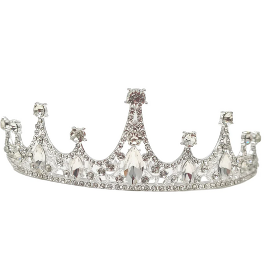 Silver Sparkling Rhinestone Tiara