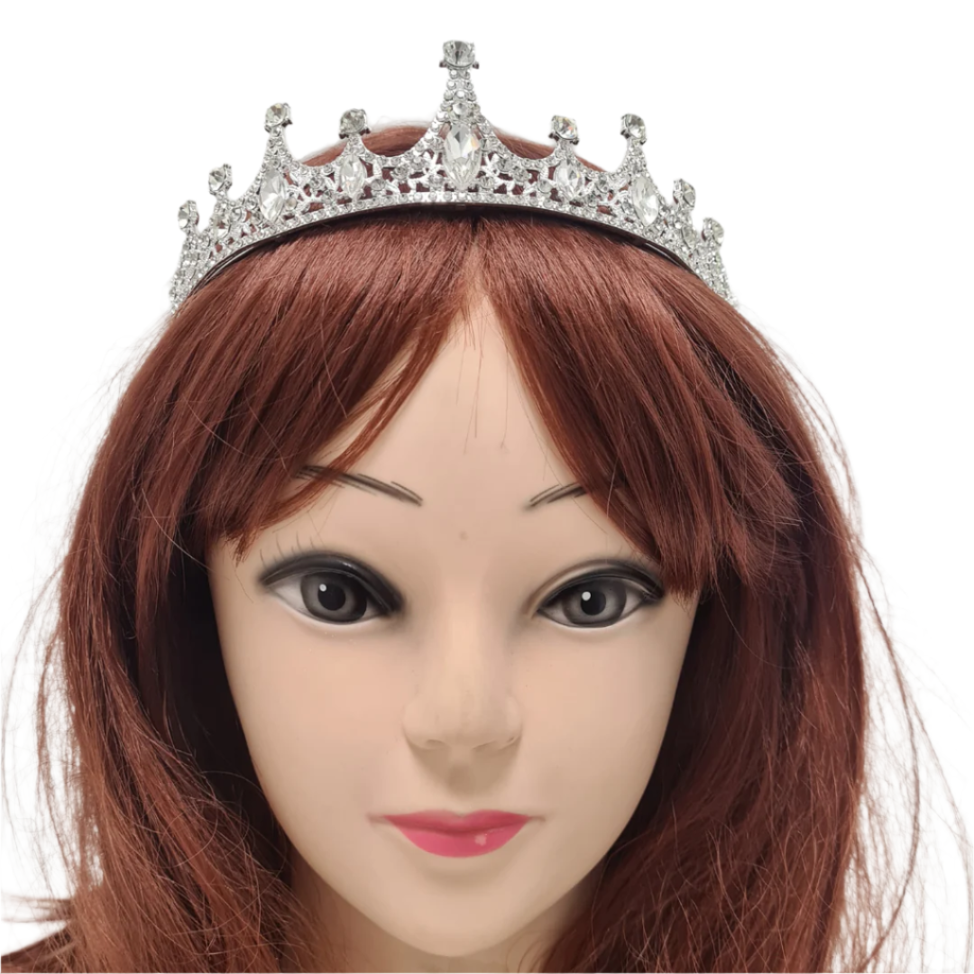 Silver Sparkling Rhinestone Tiara