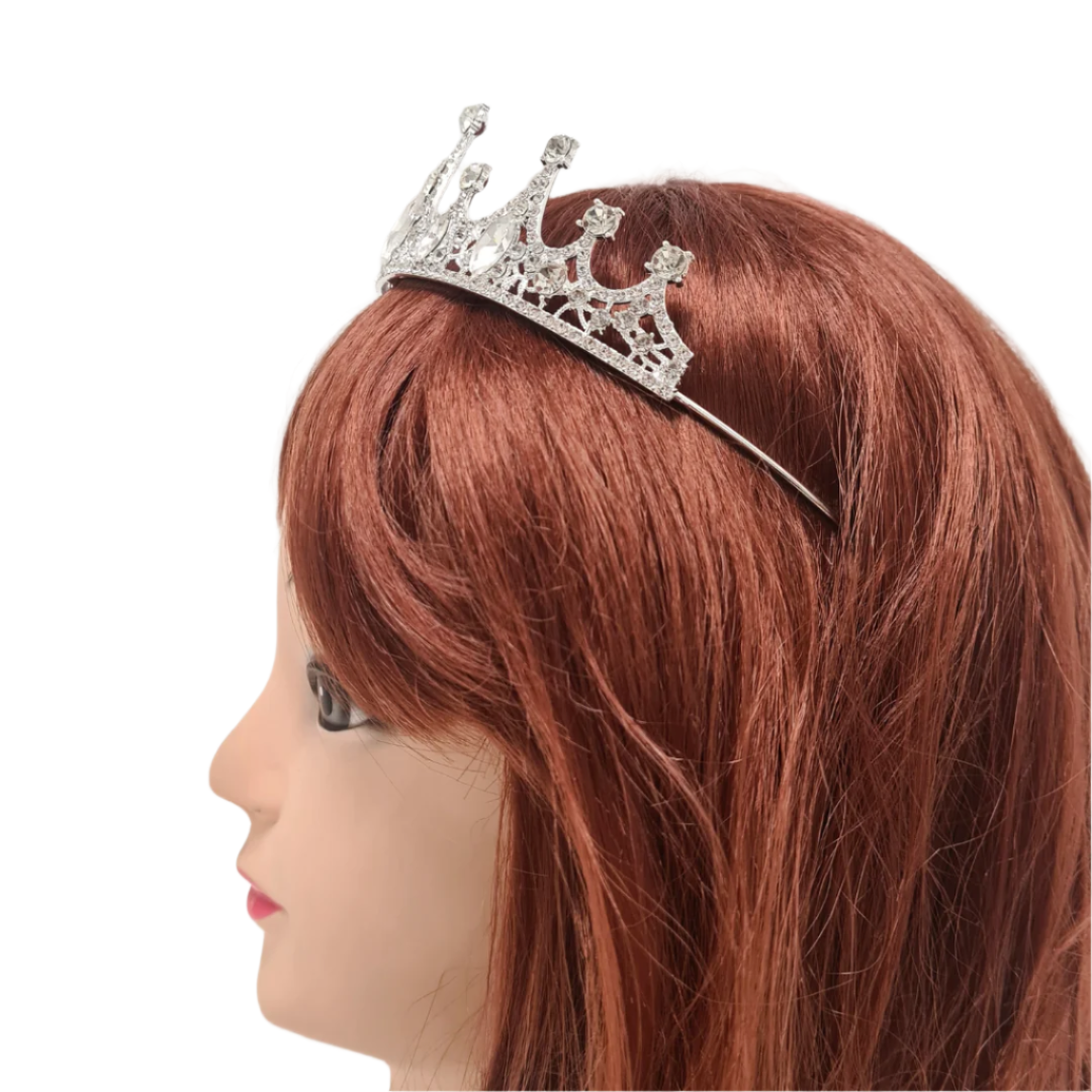 Silver Sparkling Rhinestone Tiara