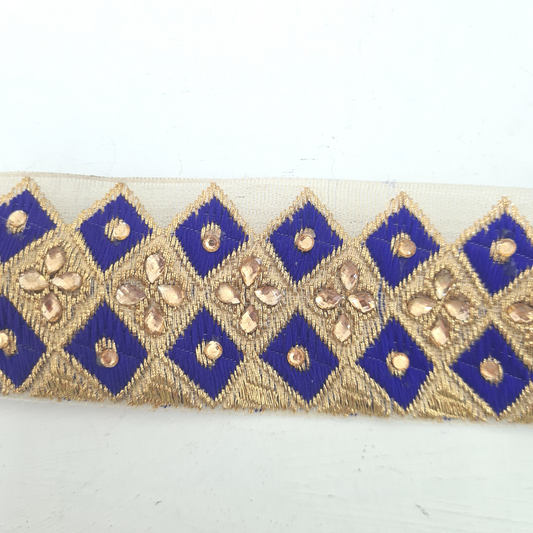 Blue and Gold Indian Trim