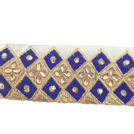 Blue and Gold Indian Trim