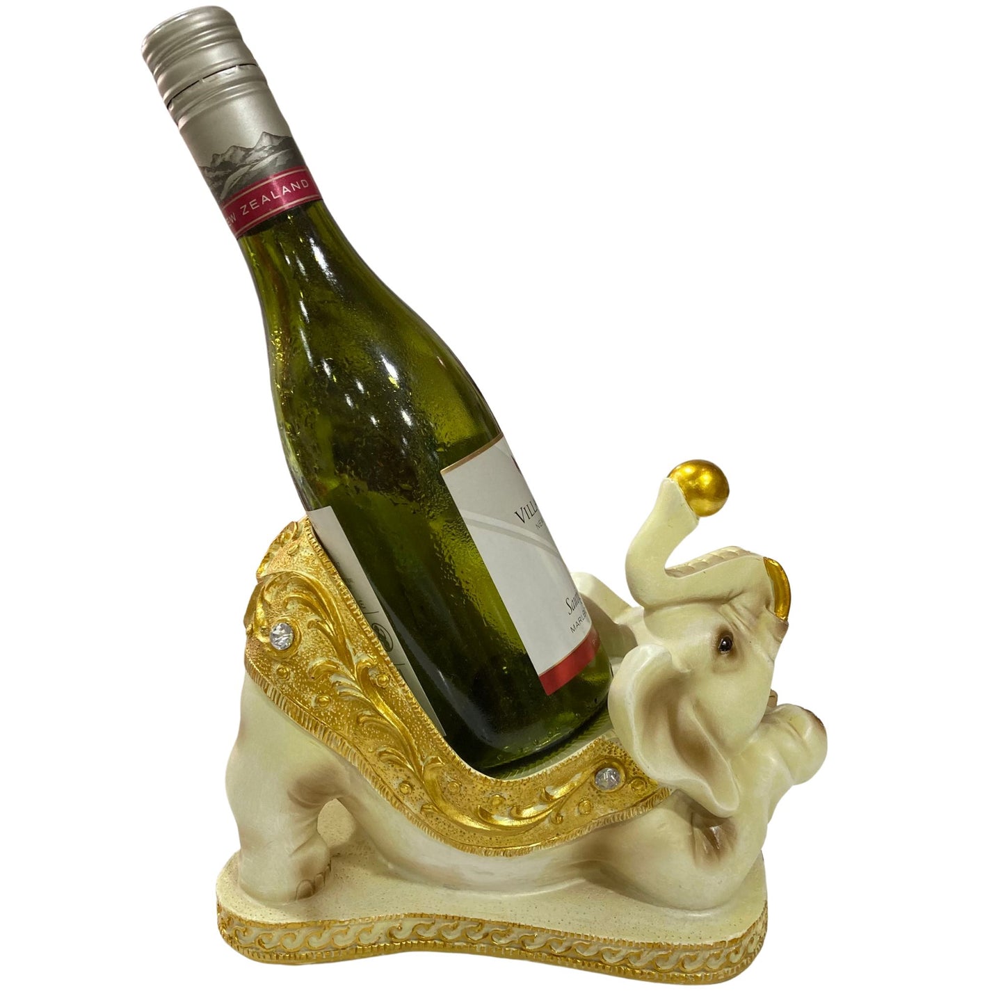 Jewelled Elephant Wine Holder