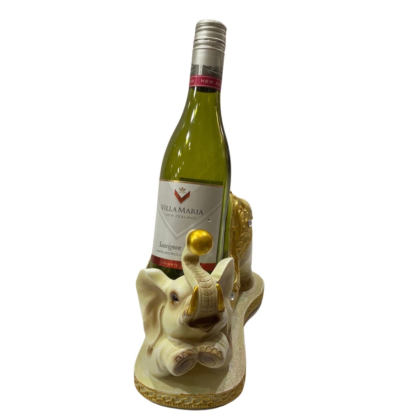 Jewelled Elephant Wine Holder