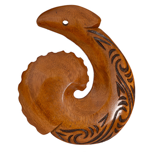 Wooden Fish Hook Hanging