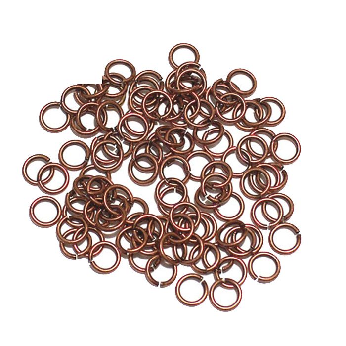 100pc 4mm Copper Jump Rings