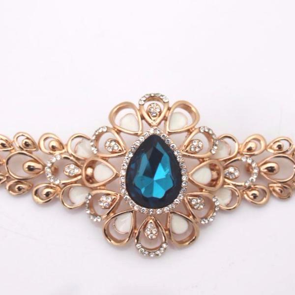 Beautiful Blue Rhinestone Bracelet
