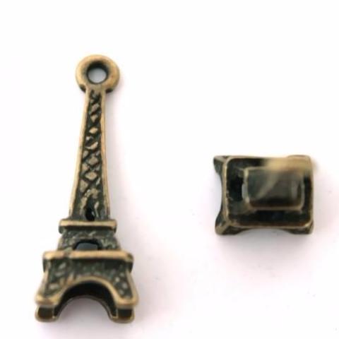Bronze Eiffel Tower Charm