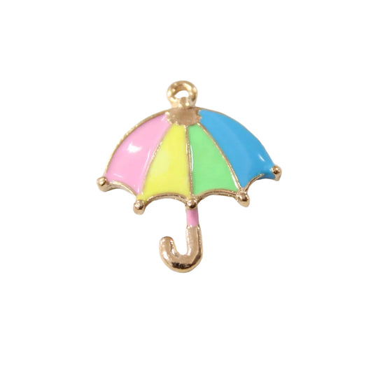 Colourful Umbrella Enamel Charm