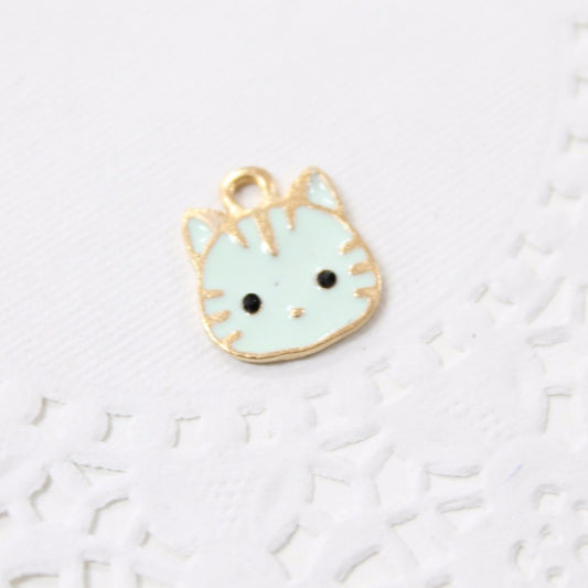 Cute Cat Enamel Charm