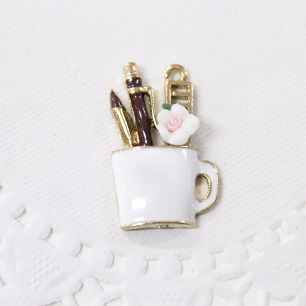 Cute Crafters Cup Enamel Charm