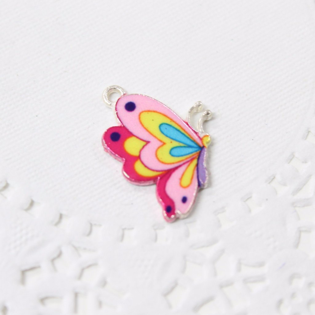 Cute Enamel Butterfly Charm