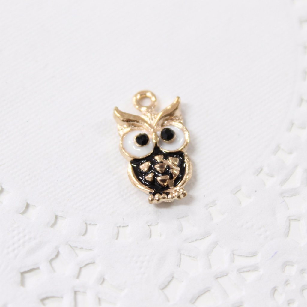 Cute Enamel Owl Charm