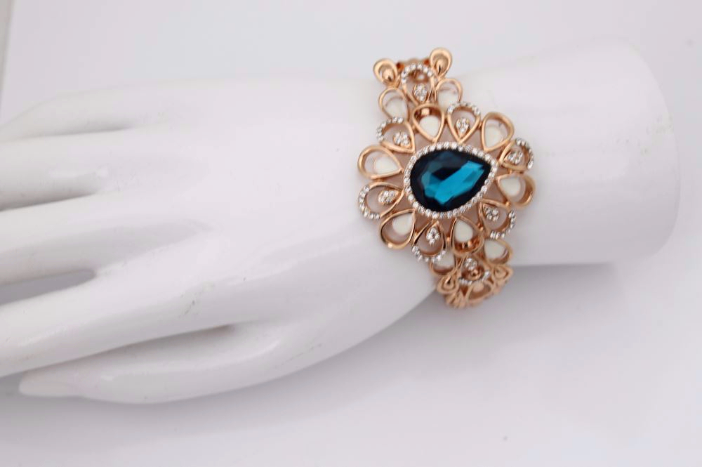 Beautiful Blue Rhinestone Bracelet
