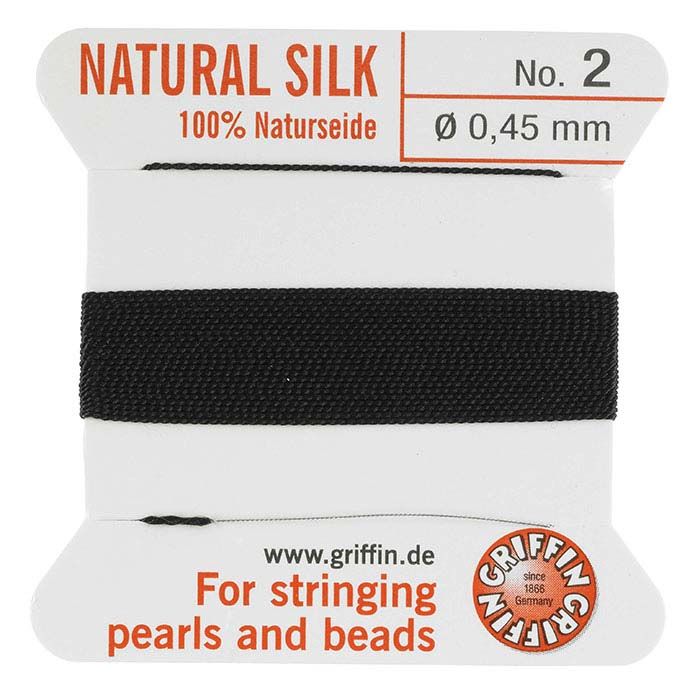 Griffin Black 100% Silk Cord No. 2