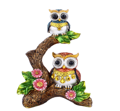 Family Owl Figurine