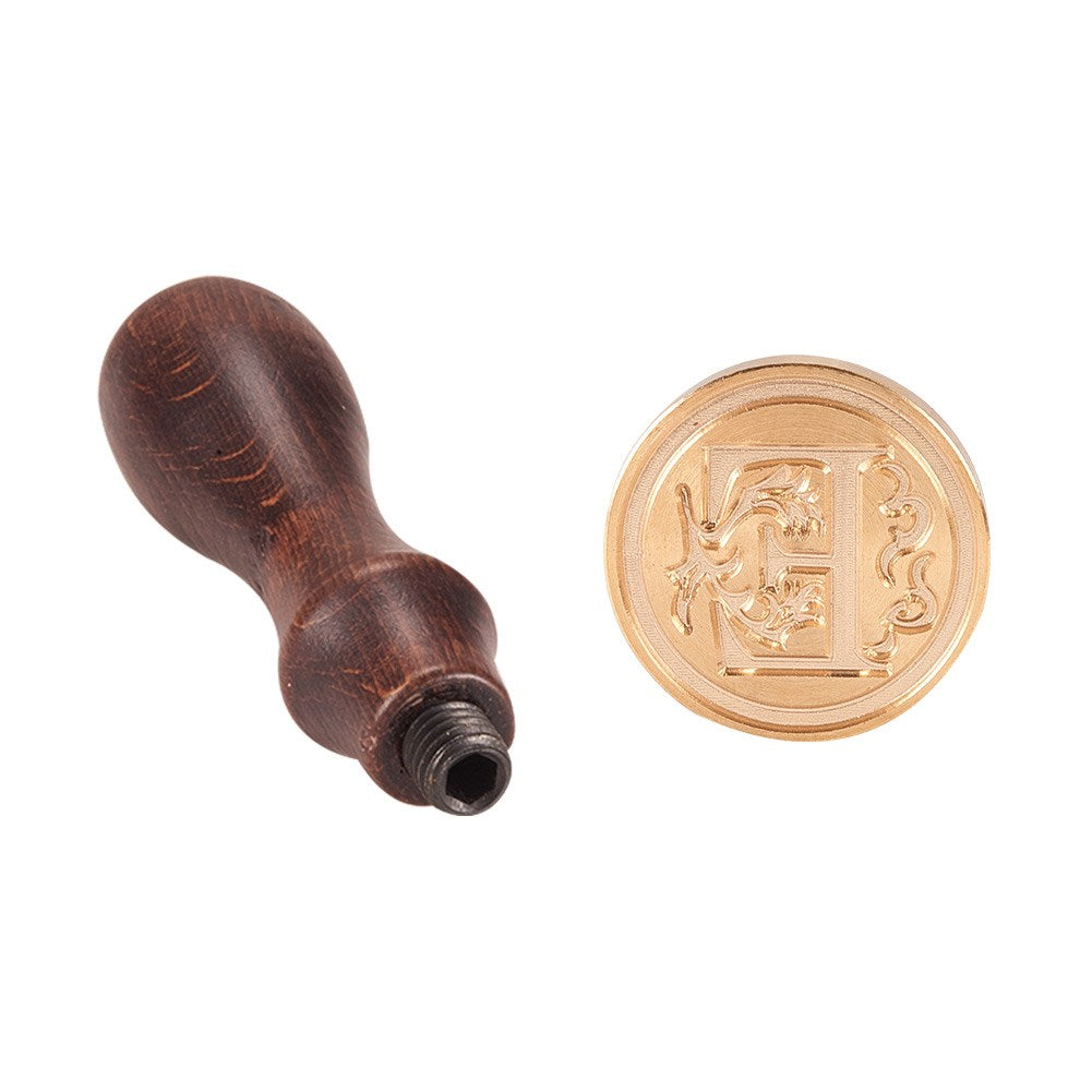 Letter E Brass Wax Seal Stamp