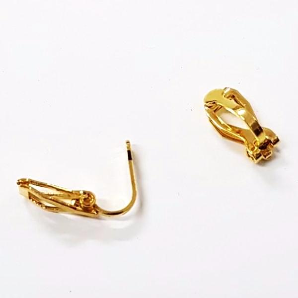 Gold Clip On Earring Components
