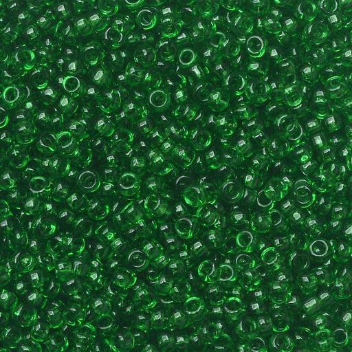 Toho Round Seed Beads 15/0 Transparent Green