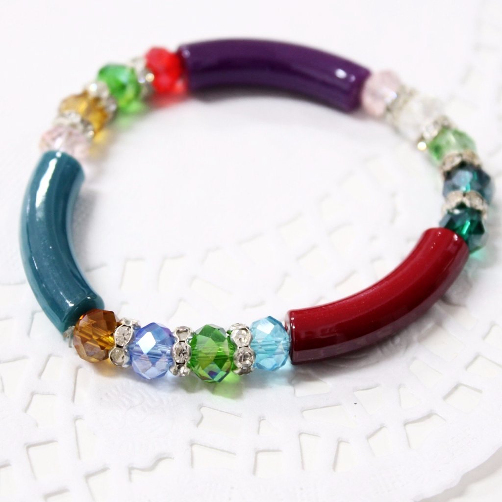 Rainbow Elastic Stretch Bracelet