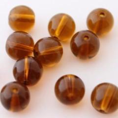 Strand of 8mm Brown Glass Beads